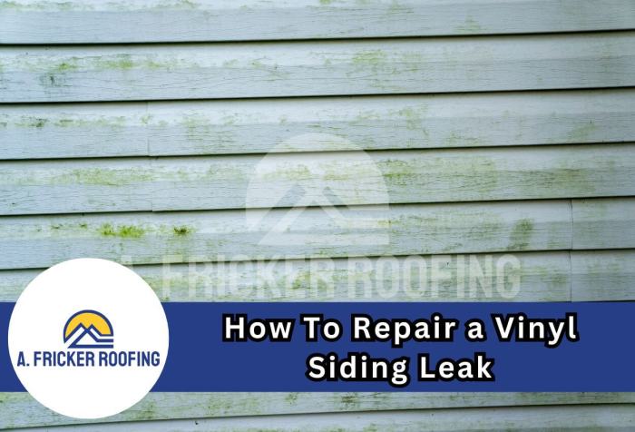 How To Repair a Vinyl Siding Leak