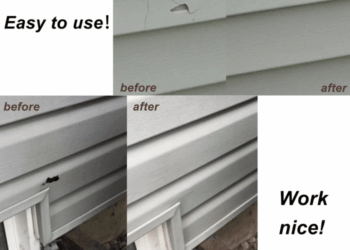 10 Vinyl Siding Repair Kit Cover Cracks Holes or Blemishes on Vinyl ...