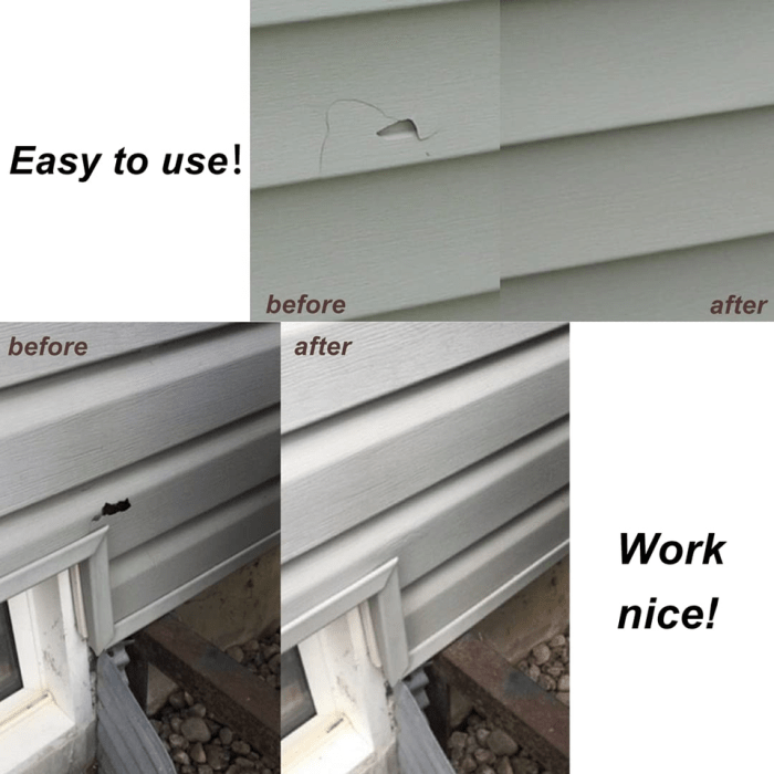 10 Vinyl Siding Repair Kit Cover Cracks Holes or Blemishes on Vinyl ...